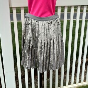 Banana Republic Silver Sequin Skirt Size 4